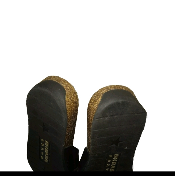 GH Bass Black Leather Thong Sandals 10 - Picture 5 of 7